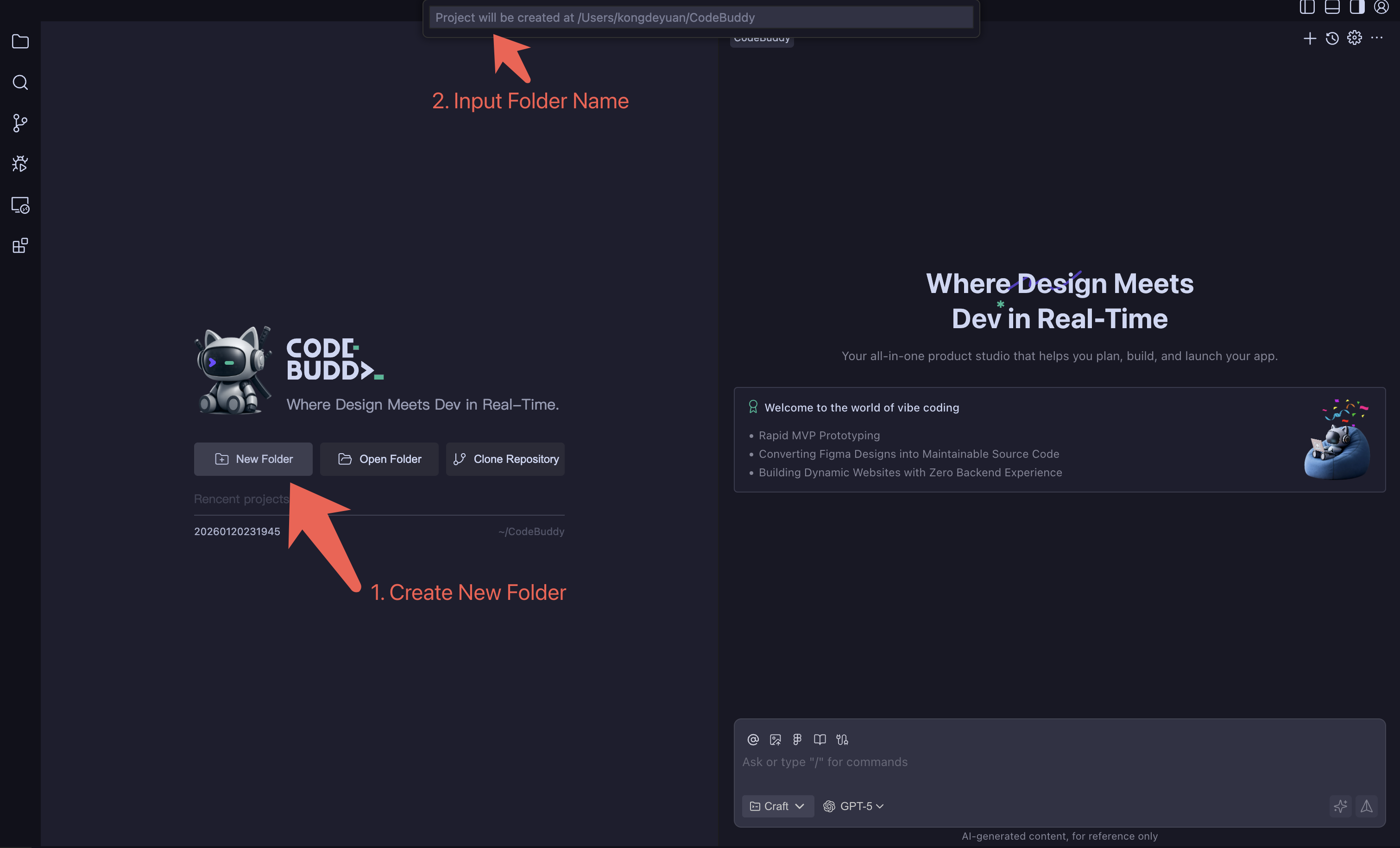 Create Local Folder